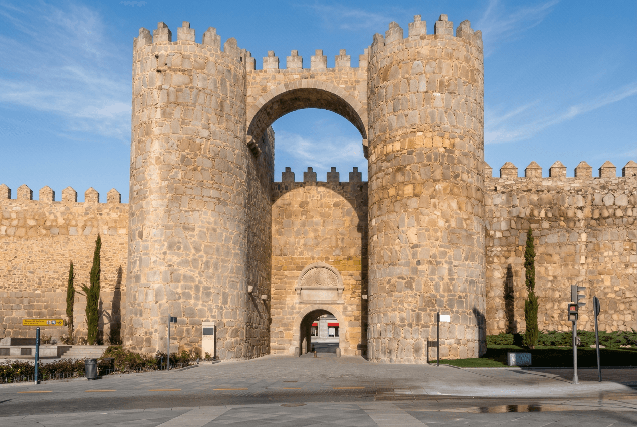 Puerta de acceso a la muralla medieval de Ávila