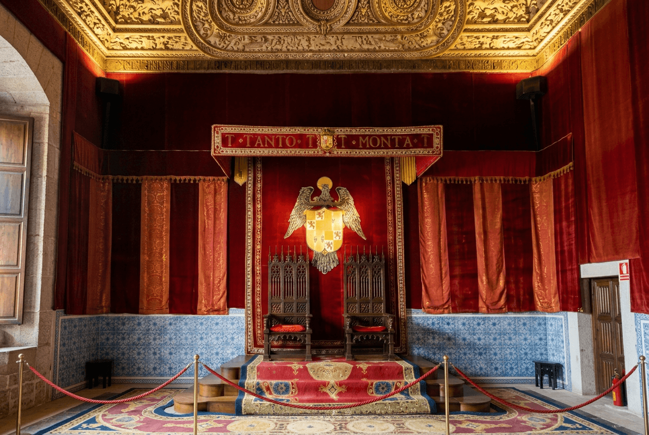 Sala del trono del Alcázar de Segovia