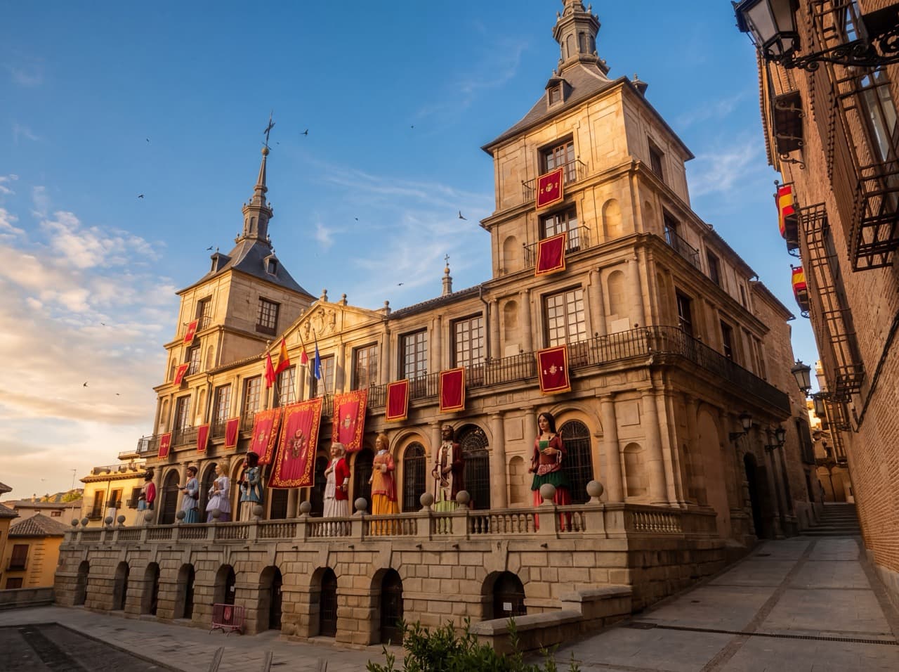 Giants and big heads at Toledo Town Hall