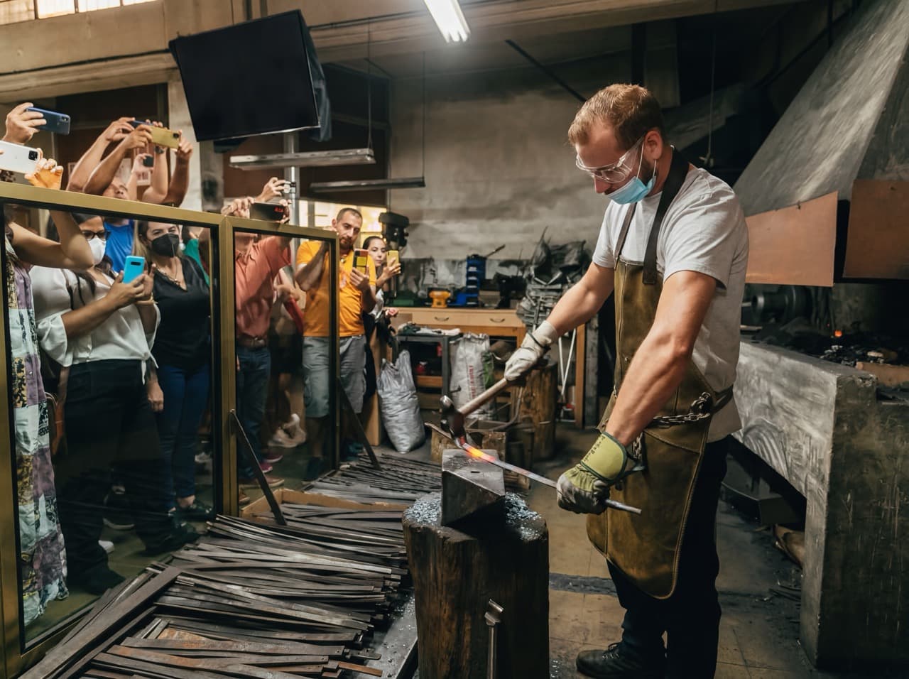 Traditional damascene workshop in Toledo
